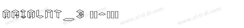 ArialMT_3 常规字体转换